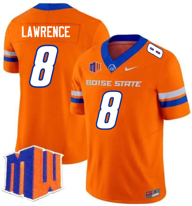 DeMarcus Lawrence Jersey, Boise State Broncos #8 DeMarcus Lawrence Football Jersey College Uniforms-